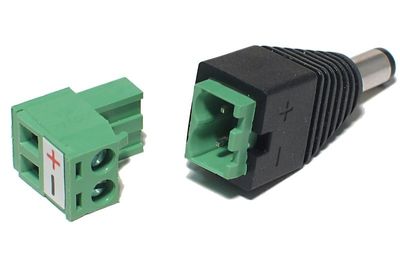 DC PLUG 2,1mm WITH TERMINAL BLOCK