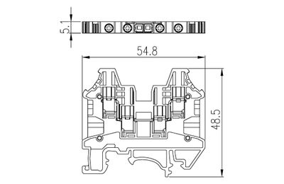 Dinkle DK2.5N-TR, SLFTB C4, 1kV 24A, screw, 0.14-2.5mm2, BG