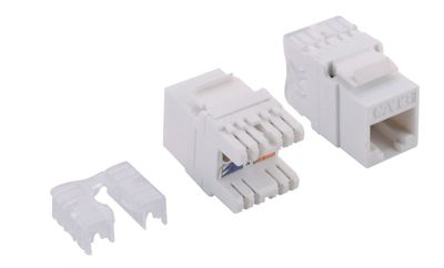 KEYSTONE JACK RJ45 CAT6 UTP WHITE
