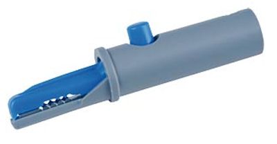 4mm CROCODILE CLIP BLUE