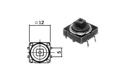 TACTILE SWITCH N.O. 12x12mm