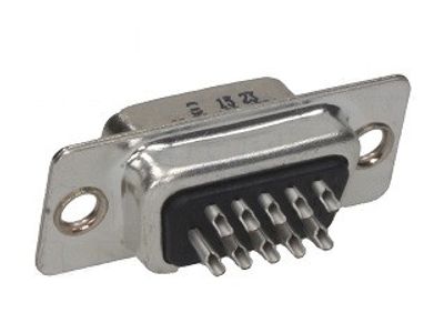 HD15 connector, female, solderable (VGA)