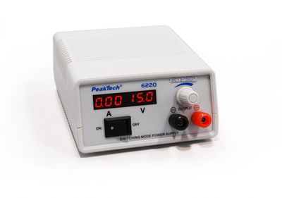 PeakTech 6220 Switching Power Supply 1.5–15VDC 2A