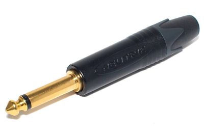 6,3mm MONO PLUG BLACK/GOLD Neutrik 6,3mm MONO PLUG BLACK/GOLD Neutrik