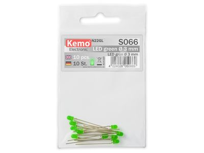 LED Ø3mm green, approx. 10 pieces