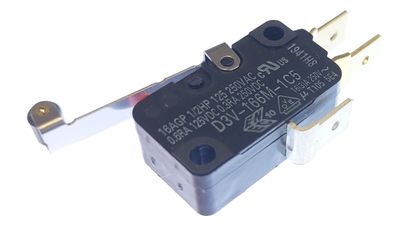 Microswitch 16A 250VAC with roller lever