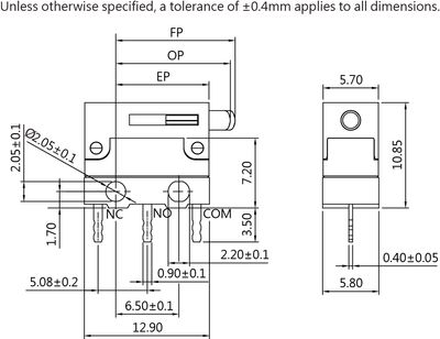MICRO SWITCH 5A 125/250 VAC
