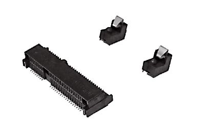 Mini PCIe socket latch 5.6H (two piece) w/Cap Mini PCIe socket latch 5.6H (two piece) w/Cap