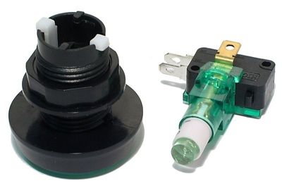 MICRO SWITCH WITH LARGE BUTTON AND WHITE 12V LED LIGHT MICRO SWITCH WITH LARGE BUTTON AND WHITE 12V LED LIGHT