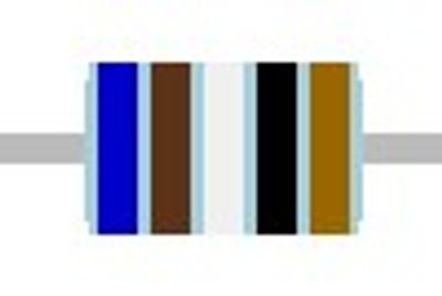 METAL FILM RESISTOR 0,6W: 619ohm