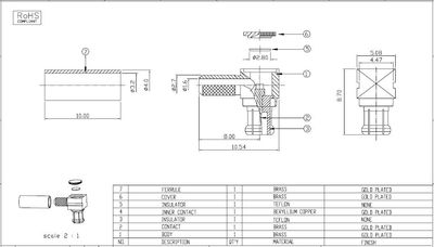MCX(M) R/A Plug For RG-174/316