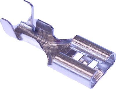 PUSH-ON 6,3mm FEMALE METAL