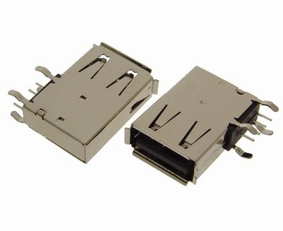 USB-A horizontal vertical black pcb flash Au