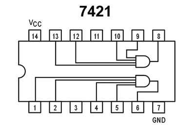 TTL-LOGIC IC AND 7421 HCT-FAMILY DIP14