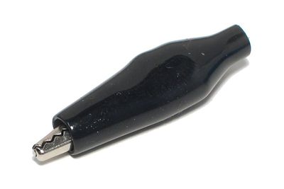 CROCODILE CLIP SMALL BLACK CROCODILE CLIP SMALL BLACK