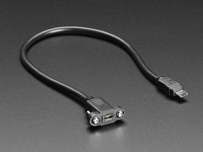 USB microB PANEL CONNECTOR 18cm