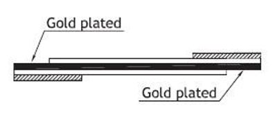 FFC cable type2 0,5mm 50pole Au 65mm