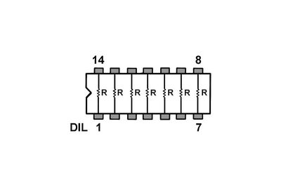 RESISTOR NETWORK DIL 16-8: 470ohm RESISTOR NETWORK DIL 16-8: 470ohm