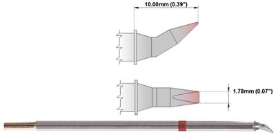 Thermaltronics SOLDER TIP 1,78mm CHISEL BENT 30° (STTC-898) Thermaltronics SOLDER TIP 1,78mm CHISEL BENT 30° (STTC-898)