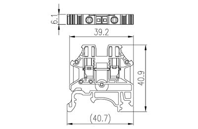 Dinkle DK4N-PE, GTB C2, screw, 0.14-6mm2, GY