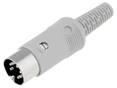 DIN CONNECTOR MALE 7-PIN 270°