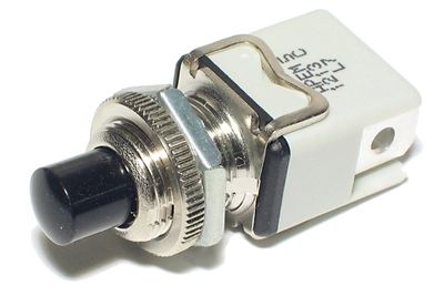 NORMALLY OPEN PUSH BUTTON SWITCH 4A 250VAC BLACK