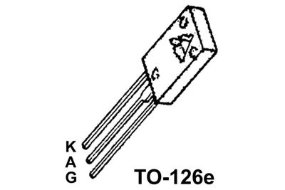THYRISTOR 2,2A 600V 0,2/3mA TO126