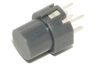 ROUND MOMENTARY TACTILE SWITCH N.O. SPST GRAY