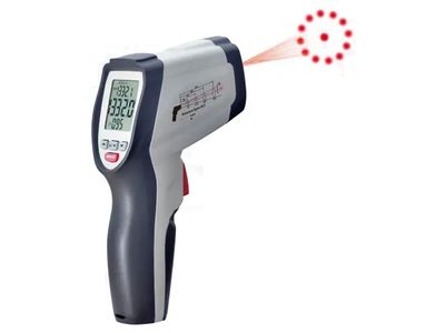 Infrared thermometer with laser pointer
