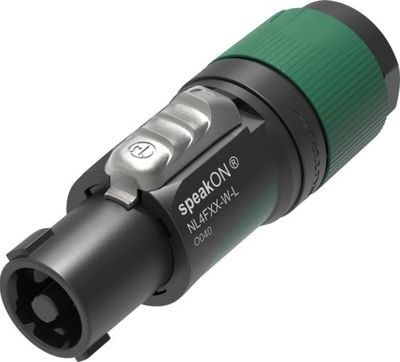Neutrik SPEAKON 4-pole cable connector, green