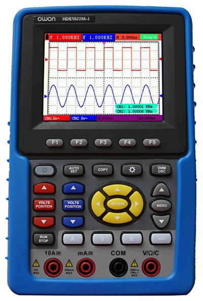 Owon HDS1022M-I ISOLATED HANDHELD SCOPE 20MHZ 2CH