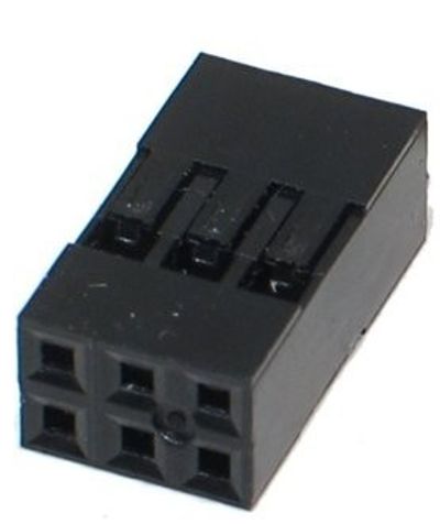HARWIN CONNECTOR HOUSING 2X3