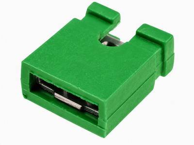 PCB JUMPER R2,54 GREEN
