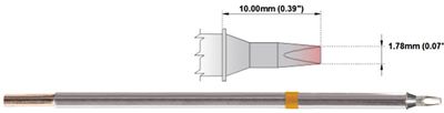 Thermaltronics SOLDER TIP 1,78mm CHISEL 30° (STTC-137)