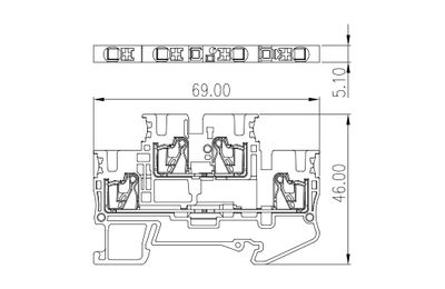 Dinkle DPP2.5N, BiLFTB, pushin, 0.14-4mm2, BG