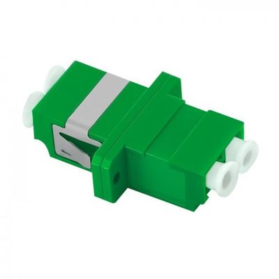 LC/APC-ADAPTER, SM duplex, green
