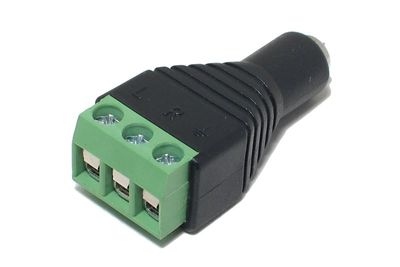 3,5mm STEREO JACK WITH TERMINAL BLOCK 3,5mm STEREO JACK WITH TERMINAL BLOCK