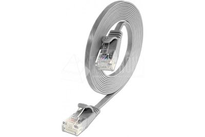 CAT6 FLAT NETWORK CABLE U/UTP 0,1m grey