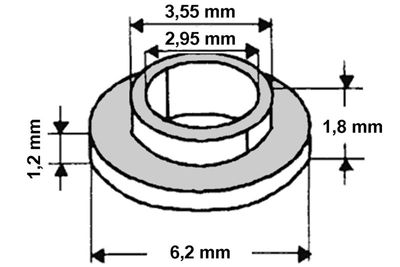 INSULATING BUSH TO220 (slim) INSULATING BUSH TO220 (slim)