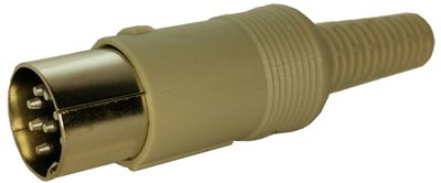 DIN CONNECTOR MALE 8-PIN 262°