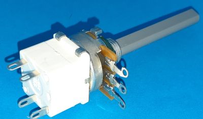 POTENTIOMETER with SWITCH MONO 6,3mm 0,4W LIN 10kohm