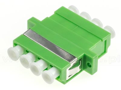 LC/APC Quad adapter, green Singlemode
