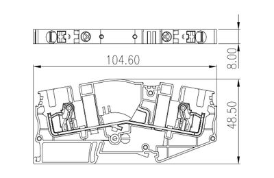 Dinkle DPTL6N, FTT C2, 1kV 30A, pushin, 0.5-10mm2, BG