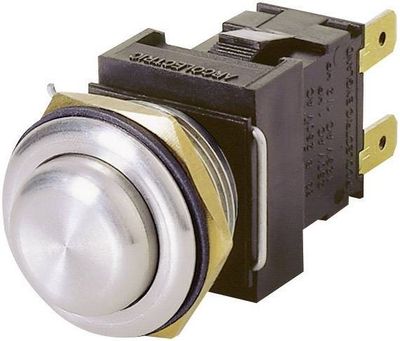 VANDAL PROOF PUSHBUTTON SWITCH 12A 250V OFF-(ON)