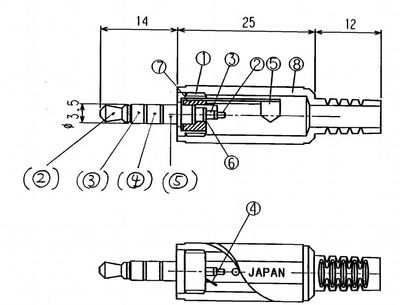 3,5mm 4-POLE PLUG 3,5mm 4-POLE PLUG