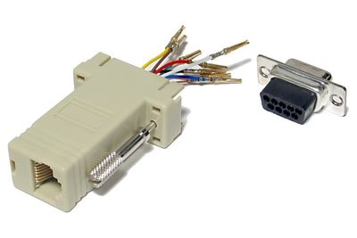 D-CONNECTOR BOX RJ45 (8P8C) / D9 MALE D-CONNECTOR BOX RJ45 (8P8C) / D9 MALE