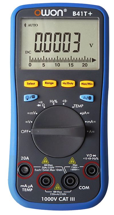 Owon B41T+ DIGITAL MULTIMETER BT+DATALOG+TRMS