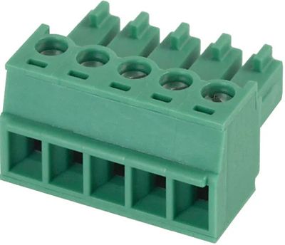 PLUGABLE TERMINAL BLOCK 5X 1,5MM2 R3,81 PLUGABLE TERMINAL BLOCK 5X 1,5MM2 R3,81
