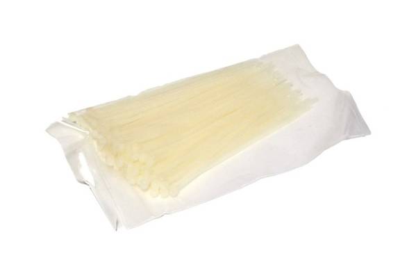 NYLON CABLE TIE 150x3,6mm WHITE 100pcs - Partco.shop
