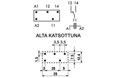 PCB RELAY SPDT 10A 12VDC